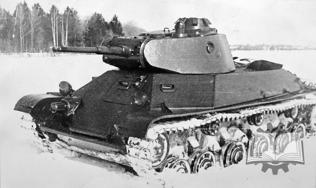 Второй образец Т-50 с огнеметом завода №174, март 1941 года